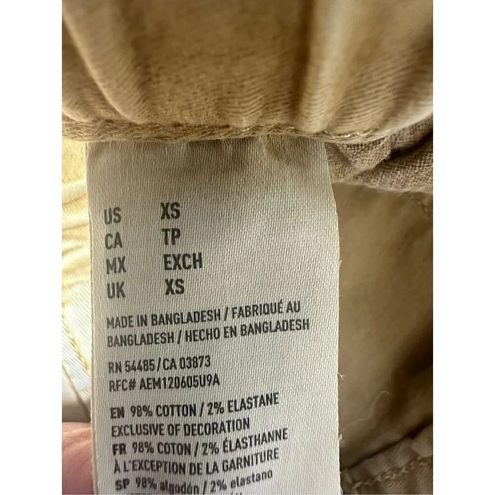 American Eagle Outfiters Men’s Cotton Blend Joggers Tan Size XS